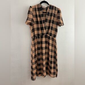 Maxim’s plaid short sleeve vintage dress size 20
